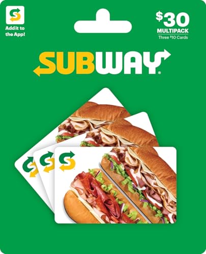 Image of Subway Physical Gift Card - (Multipack of $10 × 3)