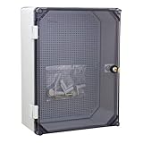 Farbe: Blau ELEKTRO-PLAST Schaltschrank mit Schloss UNI-1/T 400x300x160mm Verteilerschrank Industriegehäuse Schaltkasten IP65 43.11 AUFPUTZ 5757, Blau