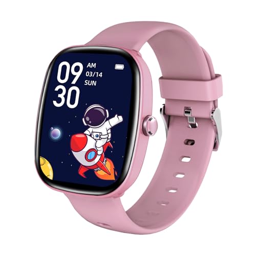 Reloj Inteligente Niños Niñas, Smartwatch Niños con Podómetro, 100 Modos Deportivos, IP67 Impermeable, Juegos de Rompecabezas, Despertador, Monitor de Sueño, Regalo para niños 6+ años (Rosado)