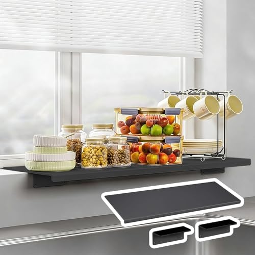 ���g�����v���[�g �L�b�`�����ӗp�A���I�A ���O���\�Ȏ������ӊg���I�A �������s�v�̗����p�����I�A �ȃX�y�[�X�^���g�g���I(Black,60x15cm(23.6x5.9in))