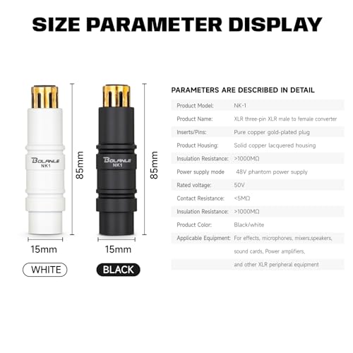 Préampli micro Bolanle XLR blanc pour augmenter le volume du micro SM7B