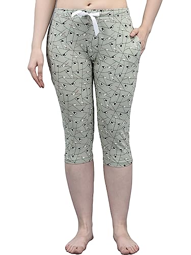 Image of Dollar Missy Women's Combed Cotton Printed Capri