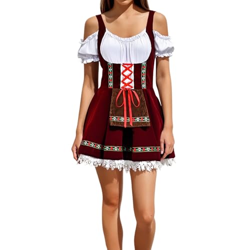 Robe Dirndl courte grandes tailles pour la Fête de la Bière