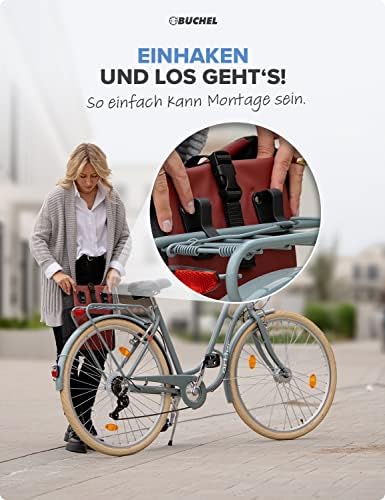 Büchel Fahrradtasche für Gepäckträger I wasserabweisend und bis zu 10kg belastbar I Fahrradtasche Gepäckträger aus Tarpaulin, Gepäckträgertasche, Fahrrad Taschen hinten