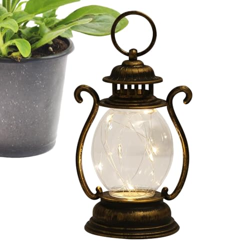 YNPQTDS Linterna LED colgante - Lámpara Colgante Led Farol Rústico - Linterna con pilas para Navidad, Halloween, senderismo al aire libre, linterna para acampar