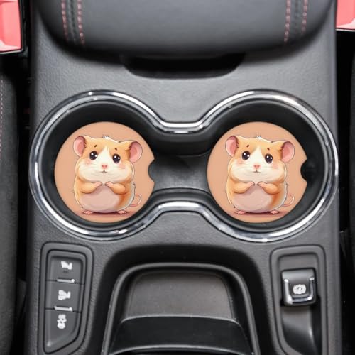 Portavasos para carro de cerámica 2 piezas universal miniatura 1