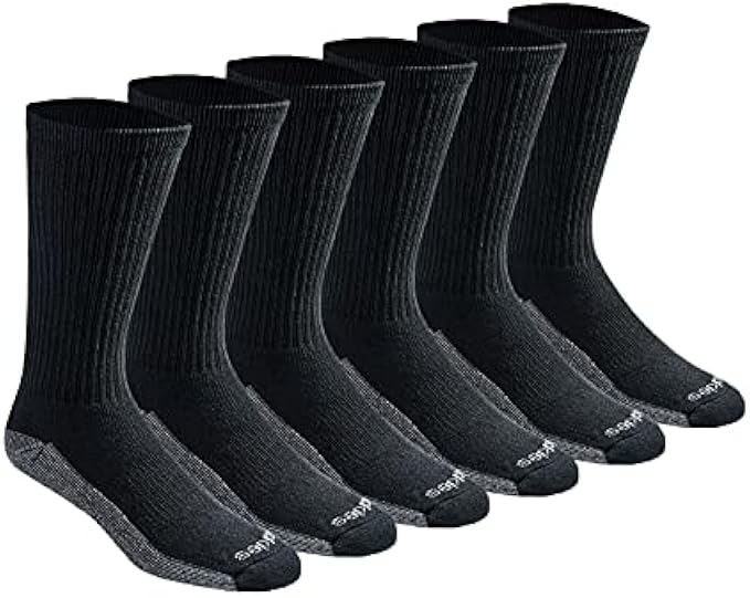 Dickies Men's Dri-tech Moisture Control Crew Socks Multipack