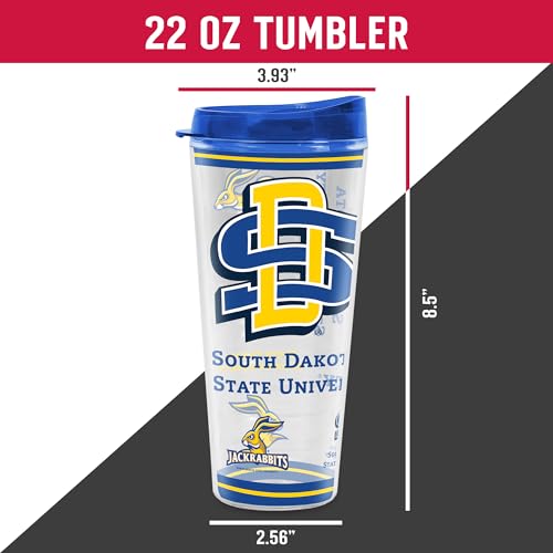 Image of Rico Industries NCAA College Double Wall Mayhem 16oz Or 20oz Tritan Tumbler W Lid
