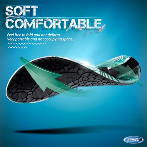 Image of SIMARI Water Shoes for Women Men Swim Aqua Socks Beach Pool Essentials Barefoot Surf River Boat Kayak Sea Yoga Sand Exercise Sport Accessories Breathable Quick-Dry Adult Youth Kid Size SWS001