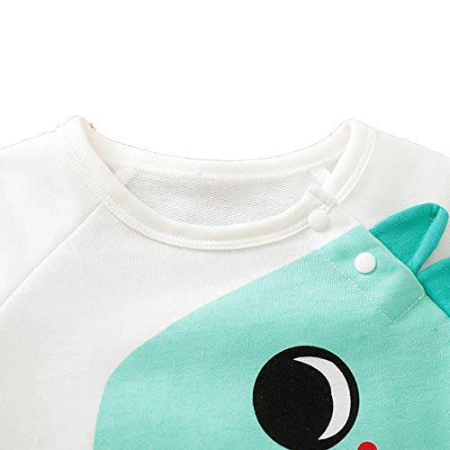 Image of Hopscotch Boys and Girls Cotton Graphic Print Bodysuit In White Color