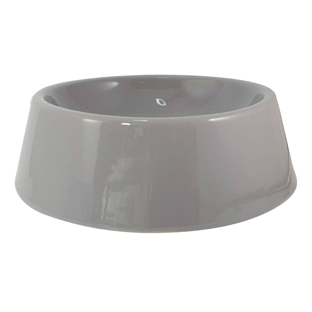 Nobby Ceramic Bowl Grazus, Light Grey, Diameter 25.0 x 8.0 cm, 1.05 L, Pack of 1