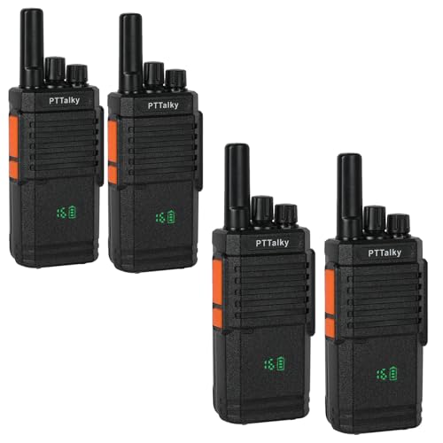Walkie Talkie PTTalky PR2PLUS,PMR446 sin Licencia Radiobidireccional,16 Canales 1200mAh Walkies,Walkie-Talkie de Larga Distancia con Pantalla,Soporta VOX, para Senderismo, Camping(Negro, 4 Pizaes) Walkie Talkie PTTalky PR2PLUS,PMR446 sin Licencia Radiobidireccional,16 Canales 1200mAh Walkies,Walkie-Talkie de Larga Distancia con Pantalla,Soporta VOX, para Senderismo, Camping(Negro, 4 Pizaes)