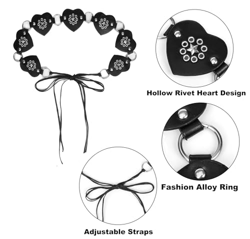 Heart-Western-Belts for Women Hollow-Boho Renaissance-Waist-Belts for Jean Dress(for 28 to 42'')4