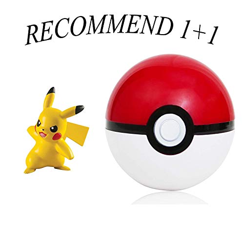 Lsxszz8 Pokémon Ball y su Figura 5 cm Doll + (Gratis 2 Piezas de Monstruos de 2.5 cm)