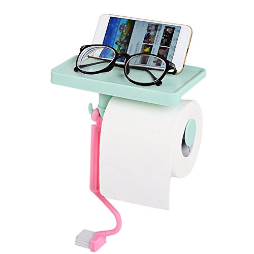 Preisvergleich Produktbild Milopon Toilettenpapierhalter Toilettenpapier Handtuch Box / Klopapierrolle Inhaber Kostenlos Punsch Wasserdicht Rollenhalter Chuck (Grün)
