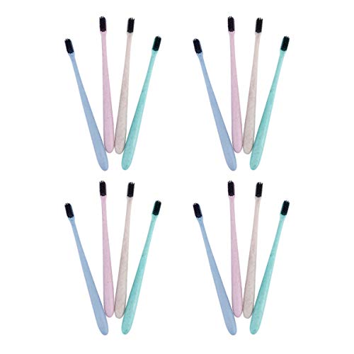 ARTIBETTER 100 Pcs Escovas de Dentes de Carvão Vegetal Biodegradável Natural Escova de Limpeza Oral