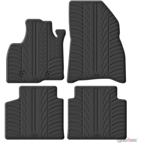 Alfombrilla de goma Gledring 0846 negro para proteger el suelo del coche contra suciedad y agua