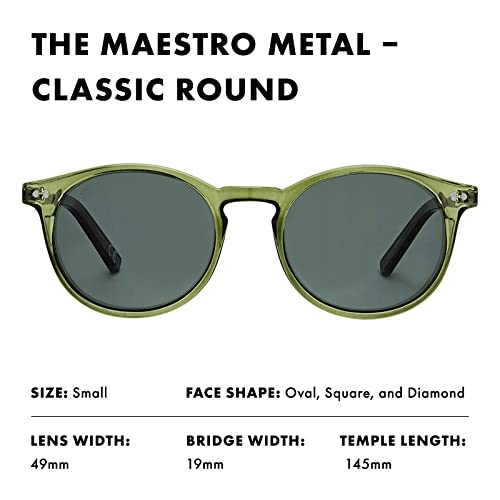 Image of PRIVE REVAUX Unisex-Adult Maestro M /S Round Sunglasses