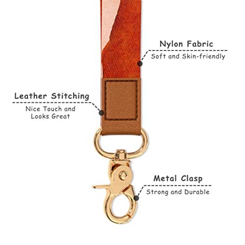 Image of Wrist Lanyard Key Chain, Cute Wristlet Strap Keychain Holder for Women Men Car Keys ID Badges Card Wallet Phone Camera