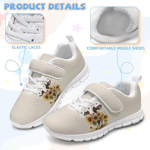 Girl Sneakers Size 11-15 Lightweight Girls Running Shoes Lace-Up Design4