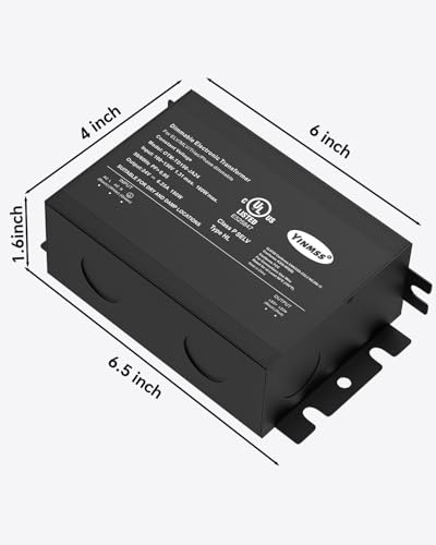 Image of LED Driver 24V 150W DimmableTriac ELV /MLV LED Transformer Compatible with Lutron&Leviton Switches,for LED Strip Lights,Kitchen, Cabinet,UL&FCC-Listed