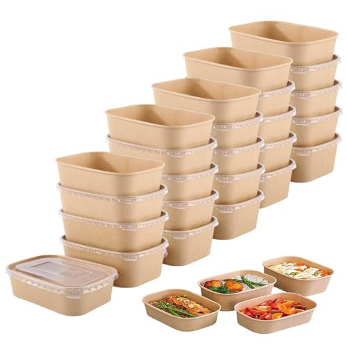 YIMINI 25 pcs Carton à Salade, Emballage à Emporter,...