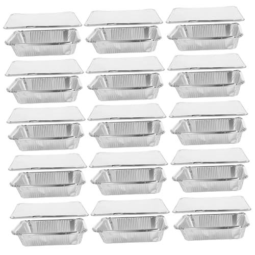 Moldes de aluminio para asar sin limpiar fuentes y proteger la comida con tapa 2
