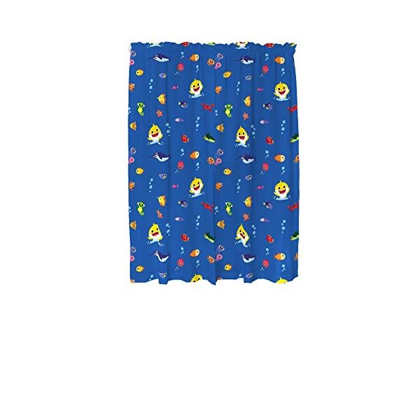Franco Fenstervorhänge für Kinderzimmer, 208,3 x 160 cm, Baby Shark – Bild 7