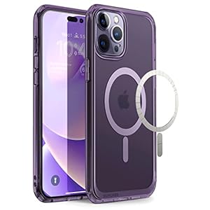 SUPCASE Unicorn Beetle Mag Case for iPhone 14 Pro Max 6.7″, Compatible with MagSafe Shockproof Protective Slim Clear Case (FrostMauve)