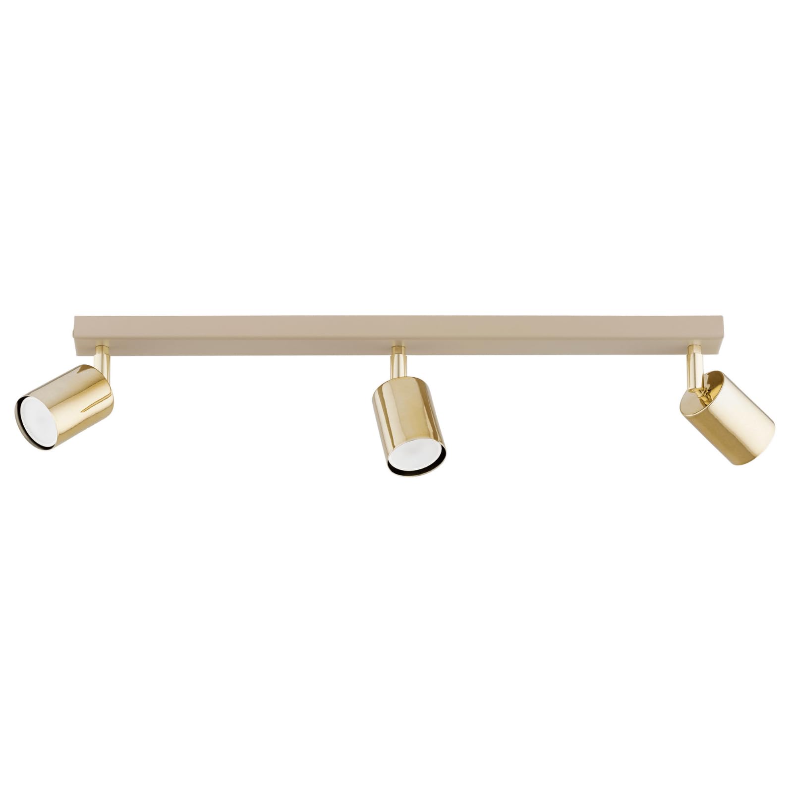 KAR LIGHTING Deckenstrahler GU10 – schwenkbare Deckenlampe & LED Spotleuchte aus Metall – 1 bis 4-flammig – in Weiß, Beige oder Schwarz – rund, eckig oder länglich – für Wohnzimmer, Küche, Flur