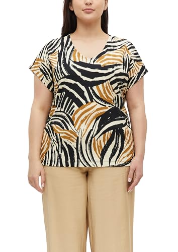 T-Shirt à col en V pour Femme s.Oliver coupe ajustée et finitions soignées 2182887