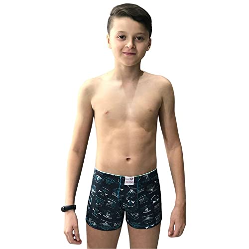 Cueca adolescente boxer juvenil estampada Cor:Sortido;tamanho:P