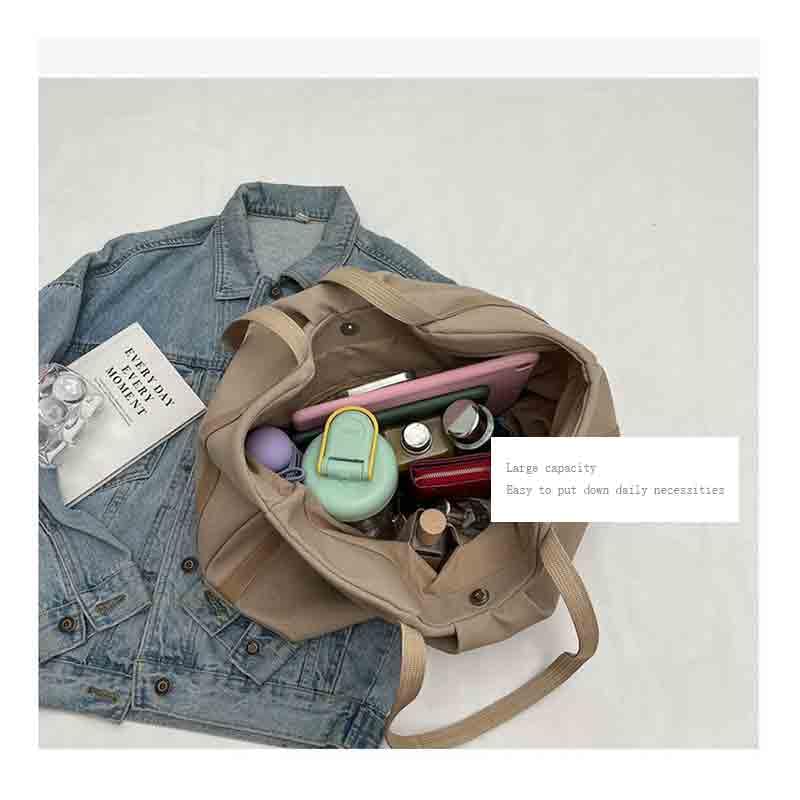 Casual Lightweight Canvas Women's Versatile Large Capacity Handbag - Commuting Shoulder Tote & Crossbody Bag2