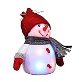 Nur für den Innengebrauch Gravidus - Dekorativer Schneemann mit bunten LEDs  Weihnachtsbeleuchtung, Weihnachtsfigur, LED-Weihnachtsdeko 2X warm-weiß / 4X bunt  innen Fenster-Deko  Höhe ca. 24 cm