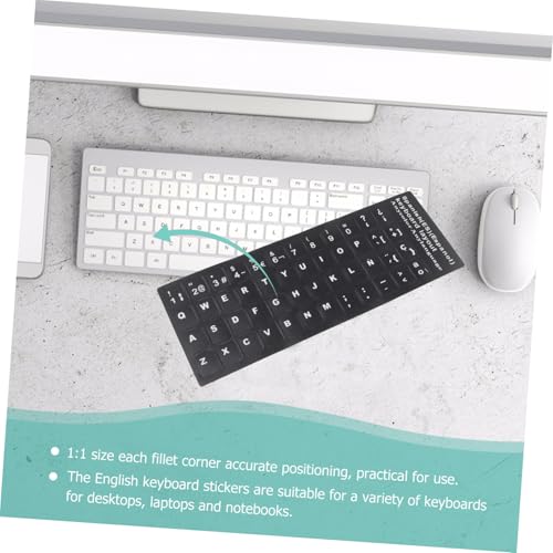 Pegatinas para teclado español mate protector impermeable para teclas de ordenador portátil 4