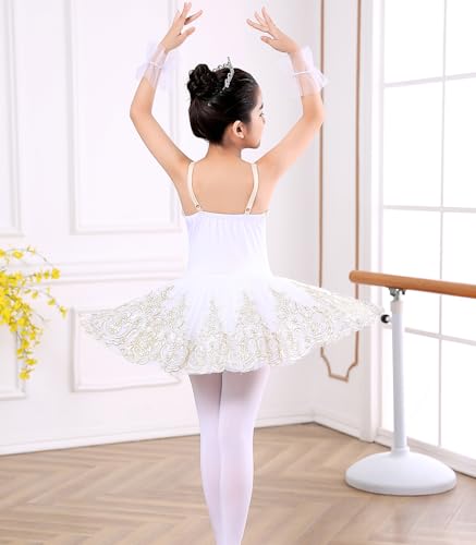 Disfraz completo para niña con tutú de ballet y encaje miniatura 4