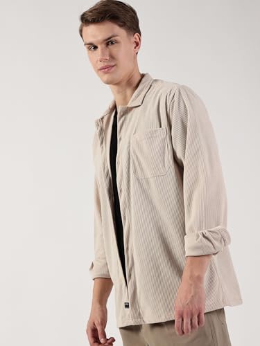 Image of Thomas Scott Men's Premium Slim Fit Oversized Corduroy Shacket