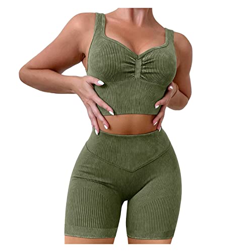yoeyez Women 2 Piecs Seamless Workout Set Sexy Solid Color Sports Yoga Suit Bodybuilding Tight Suit yoeyez Women 2 Piecs Seamless Workout Set Sexy Solid Color Sports Yoga Suit Bodybuilding Tight Suit