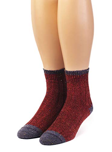 Warrior Alpaca Socks - Women's Speckled Fashion Bootie Socks, Anklet, Alpaca & Merino Wool