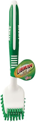 Miniatura 8 de Libman - Paquete de cepillo para limpiar ollas y sartenes con cepillo de cocina curvado y dos repuestos de esponja