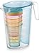 Tescoma Mydrink dzbanek i kubek, tworzywo sztuczne, wielokolorowy, 23 x 13 x 23,2 cm
