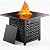 Ciays Propane Fire Pit, 28” Gas Fire Pit with Texteline Pattern, 50,000 BTU Steel Firepit for Patio, Garden, & Backyard, 2-in-1 Firepit with Removable Lid, CSA-Certified, Black