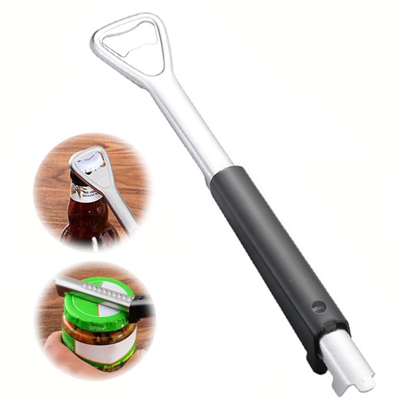 Adjustable Jar Opener for Weak Hands,New Multifunctional Stainless Steel Can Opener,PortableJar Lid Gripper,Manual Lid Gripper Opener,Manual Jar Bottle Cap Opener for Home Kitchen Gadgets