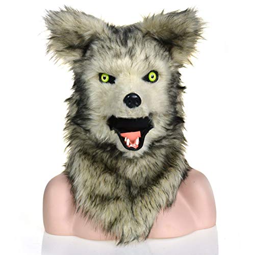 Amazon.co.jp: Animal Headgear ムービングマウスマスクブルートウルフ