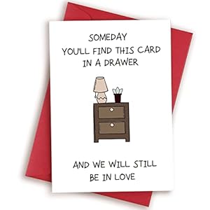 HEALSLA Funny Anniversary Card for Husband, Special Valentines Day Card | Gift for Boyfriend Him Men, Someday You Will…