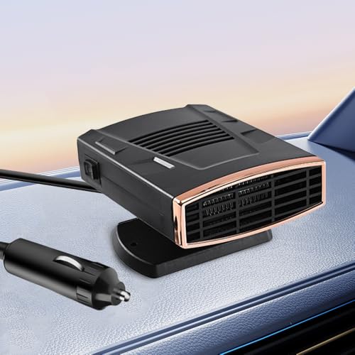 KQWVZ Calentador De Coche, 12V 150W Calefactor Coche Mechero, 2 En 1 Calefactor para Coche Portatil, Rotación 360° Calefactor 12V Coche para Desempañador y Descongelador el Parabrisas