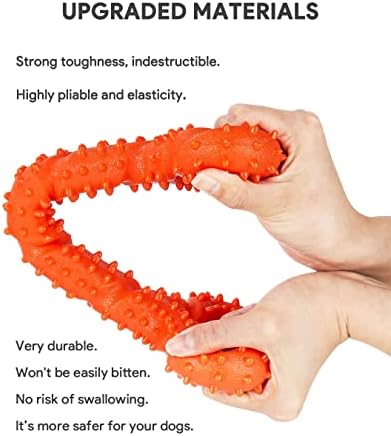 Dog Toys Indestructible, Interactive Dog Toys for Boredom for Medium Dogs & Large Dogs, Puppy Toys Teething for Small Dogs, Dog Chews Long Lasting Natural, Tough Dog Bones, Dog Toothbrush Pet Toys