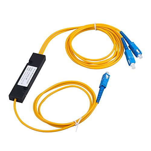 Divisor óptico monomodo SC/UPC 1x2 para solucionar cortes en la distribución de señal de red 5