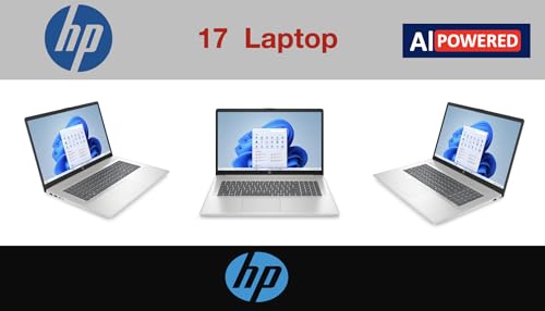 Image of HP 17 AI Powered Laptop 17.3 inch Touchscreen HD+ Display (Intel Ultra 7-255U, 16GB DDR5, 1TB PCIe SSD, Intel Graphics, Backlit KB, WiFi 6, Win 11 Pro) w /MS 365 Personal, DKZ USB Port Expander