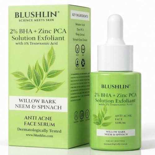 Image of 3% TRX + 2% Salicylic Acid Serum for Acne prone skin, Pigmentation, Open Pores, Oily Skin & Blackheads | Face Serum for Acne and Dark Spots for Men & Women 30ml